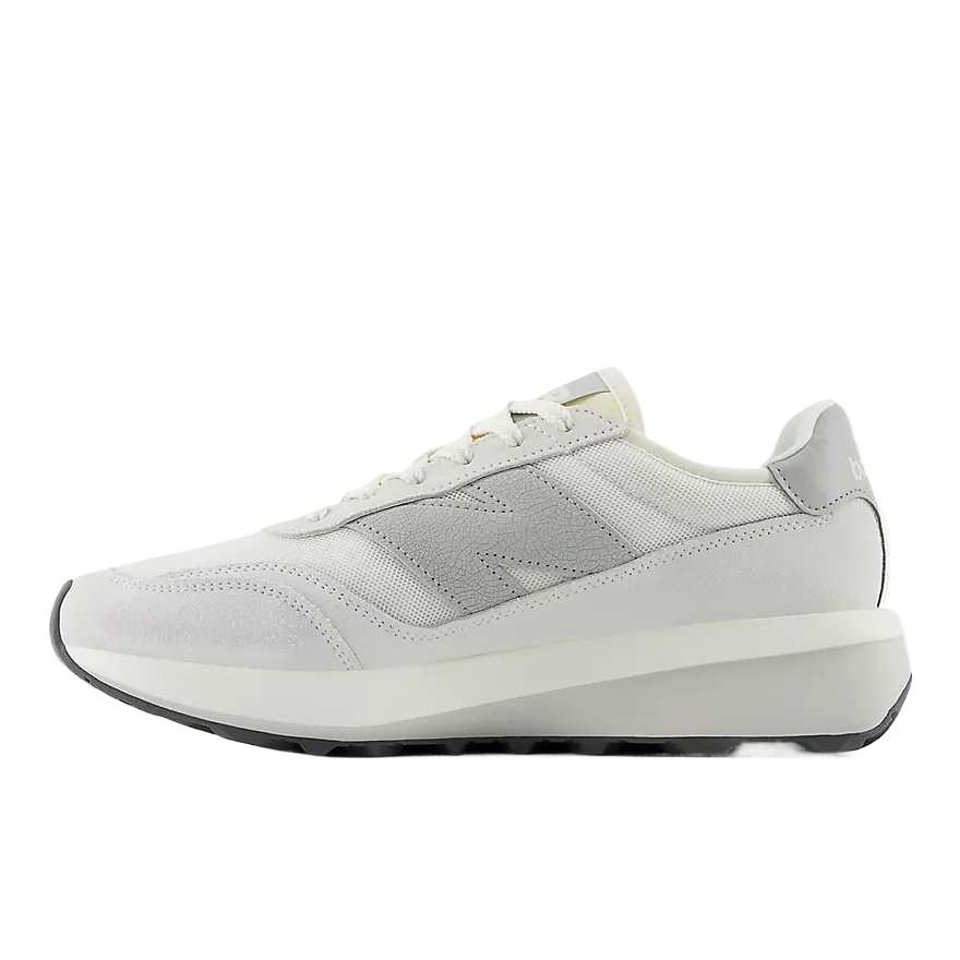 New Balance 370 Comfortable Fashionable Lightweight Mid-Top Running Shoes Unisex Running Shoes Gray White U370AA 41.5