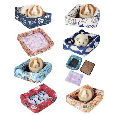 Hamster Cushion Bed Cushion Rabbits Toy Soft Pad House for Hamster for Guinea Pigs, Gerbils Molar Toy Bed