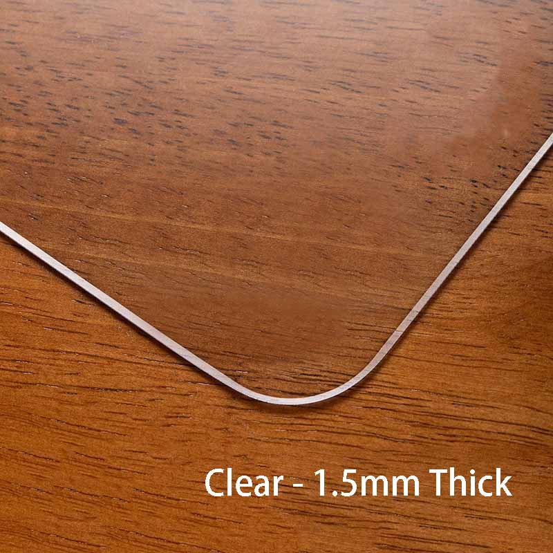 Przezroczysty obrus PCV Wodoodporny Olejoodporny Odporny na ciepło Pokrowiec ochronny na stół jadalny, biurko, blat, miękka plastikowa winylowa podkładka na stół