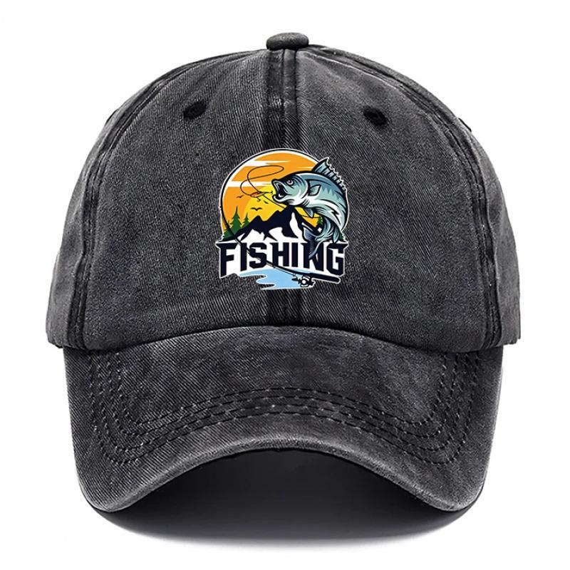 pc Adjustable Hook Loop Baseball for Men Women Breathable Outdoor Fishing Hat with HookandLoop Closure Unisex Dad Suit