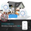 CACAZI A06 DC Battery-operated Wireless Waterproof Doorbell 300M Remote 36 Chimes Cordless Home Cordless Call Bell