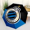 1 PC Automatic Folding Umbrella - Club Brugge Kv Pattern Portable Foldable Design With 8 Ribs Christmas Birthday Gifts