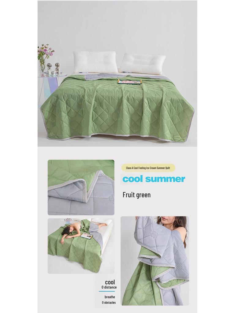 Seiden-Sommerdecke mit kühlendem Effekt: Einzel-/Doppelbett, Maschinenwaschbar, Klimaanlagen-geeignet, Dünner Geschenke-Quilt
