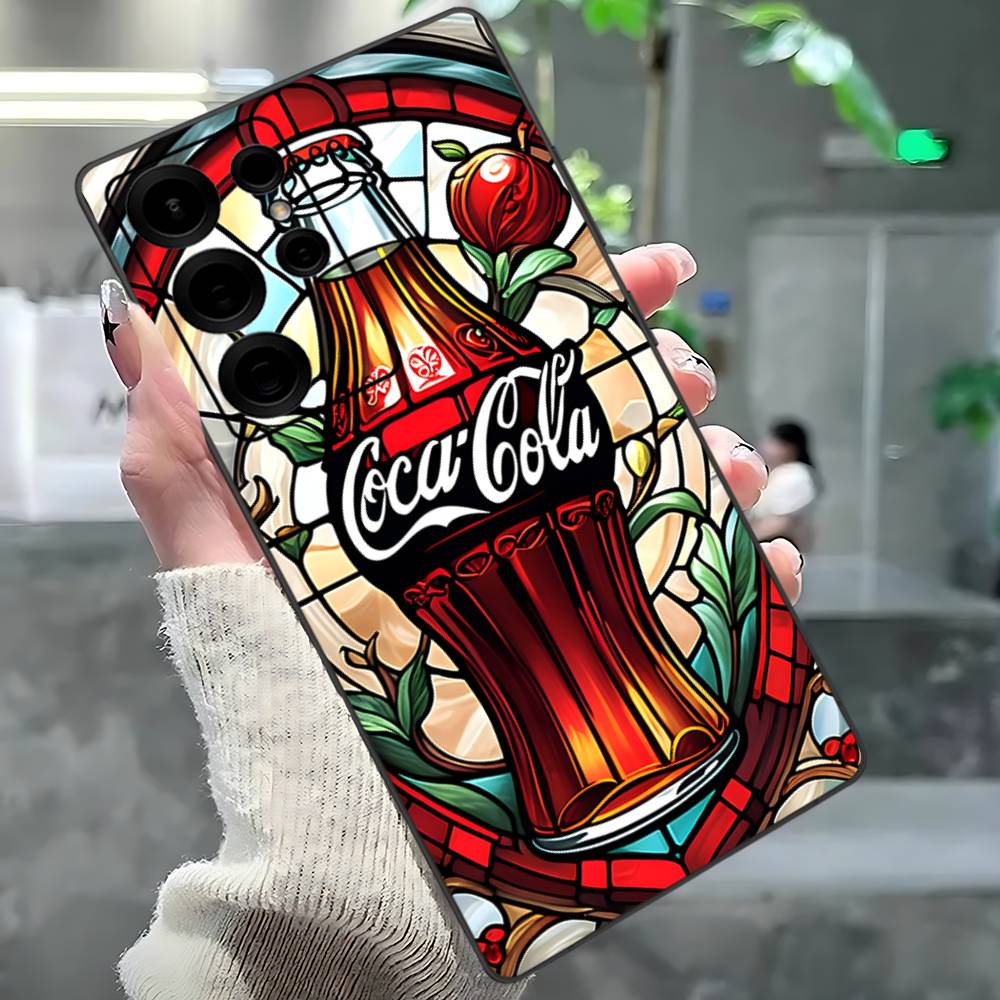 C-Coca-Cola Phone Case For Samsung S 24 Fe 25 Ultra Plus 20 Lite 21 30 22 23 24 22 Ultra 5G Fundas