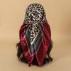 90x90CM Square Scarf New Luxury Design Popular Silk Style The Four Seasons Scarves Women Sunscreen Beach Kerchief Hijab