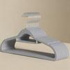 Plush Anti Slip Hanger, Slim Plush Rotating Hook Hanger, Space Saving Wardrobe Organizer, Suitable For Outerwear And Skirt