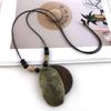Boho Sweater Chain Hollow Leaves Clothing Pendant Vintage Necklace  Gifts