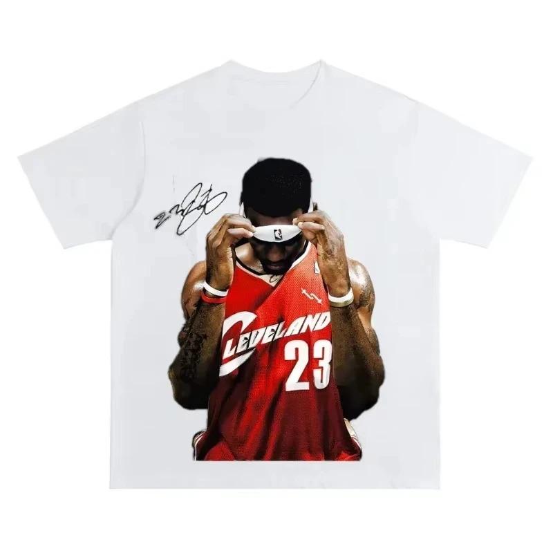 LeBron James Los Angeles Lakers #23 Iconic Celebration Vintage Oversized T-Shirt, NBA Legend Graphic Tee, Unisex Casual Top