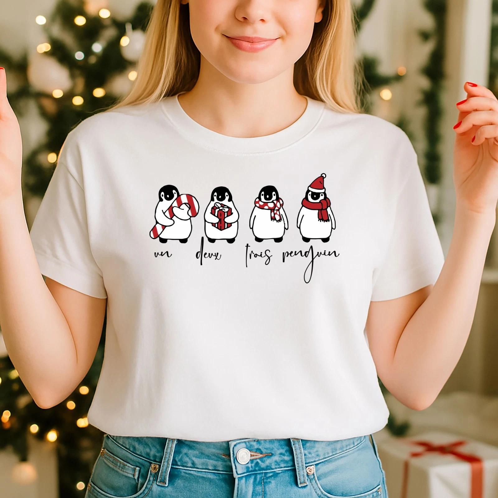 2025 Christmas unisex tshirt,Night before Christmas Family,Undeux Penguin (CH) 3XL
