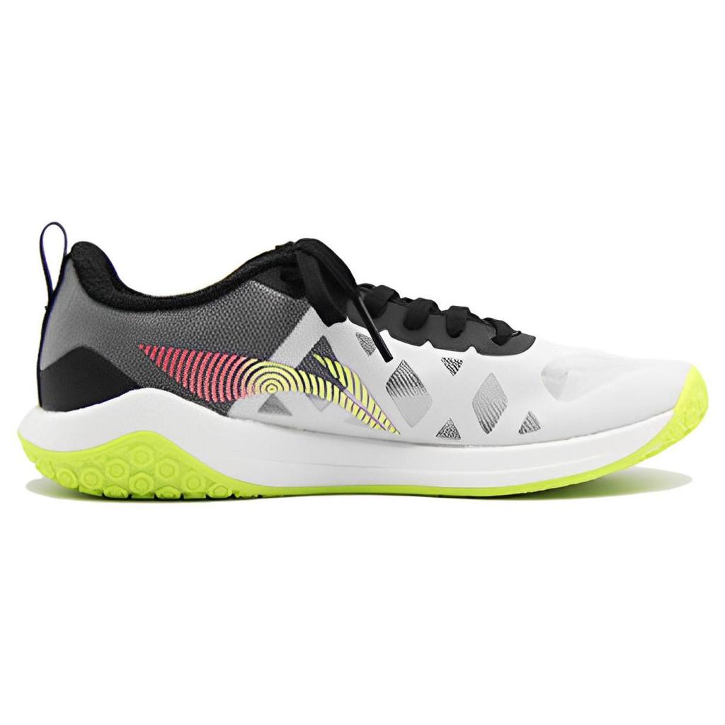 Li Ning Shock Absorbing Wear Resistant Non Slip Low Top Training Shoes Unisex Sneakers White Black Green APTT009-1