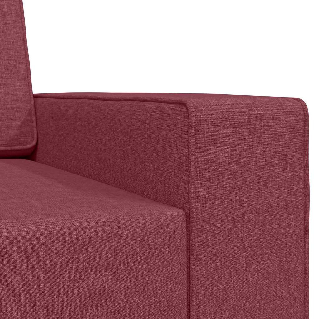 Red Wine Sleeper Sofa 245 x 78 x 77 cm Fabric