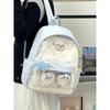Schoolbag food intake Japanese girl bar cute schoolbag pain bag polka dot backpack student large capacity versatile backpack