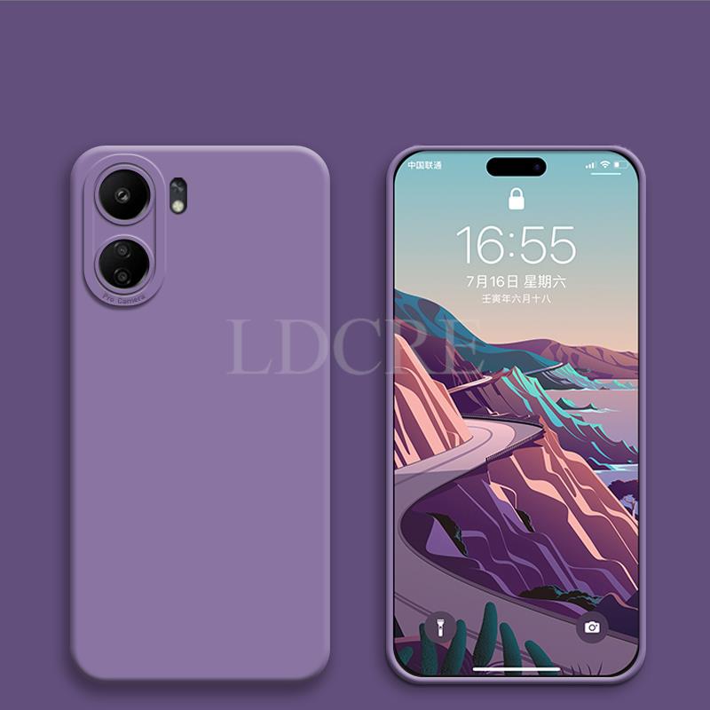 For Xiaomi POCO C65 Case Popular Liquid Silicone New Camera Protector Cover POCO C65 Case TPU Phone Case POCO C65 Cover