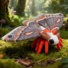 Jucărie de pluș Moliile Hyalophora Cecropia Jucărie de pluș realistă, moale, umplută cu material, insectă, cadou educațional pentru iubitorii naturii, pluș drăguț pentru copii și adulți