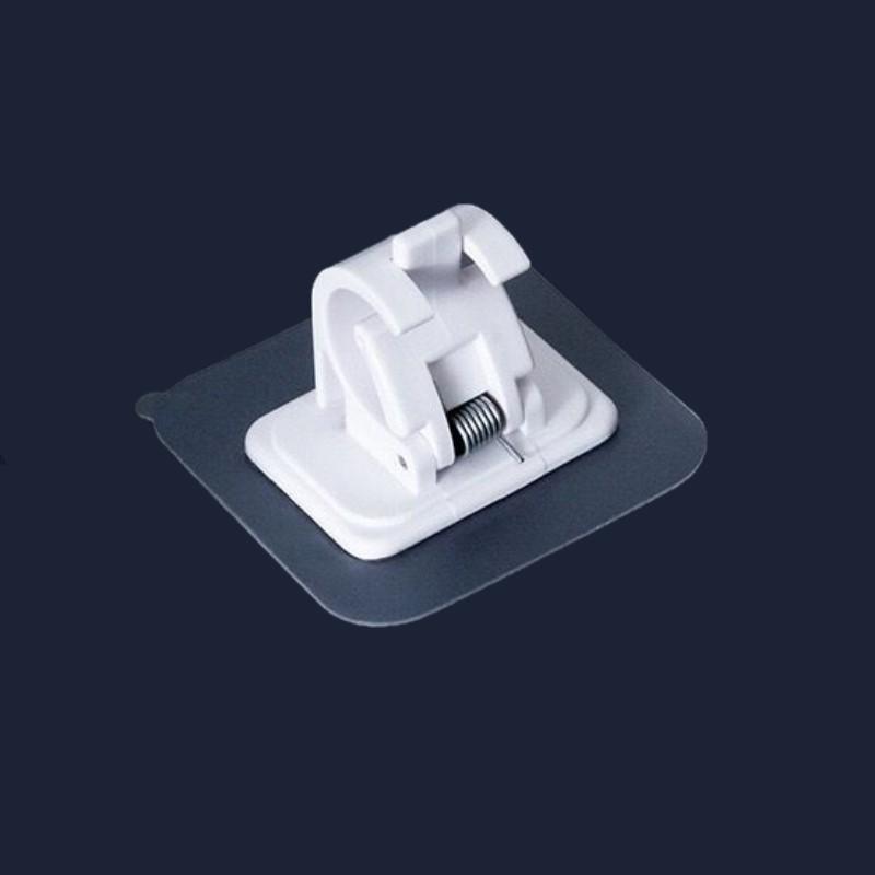 

Adhesive No-Drill Curtain Rod and Towel Hook Bracket Clip for Doors and Showers