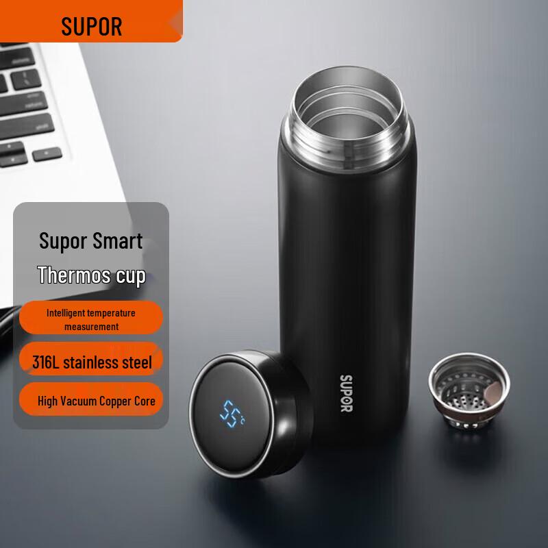 SUPOR Zhi Series Thermal Mug with LED Temperature Display