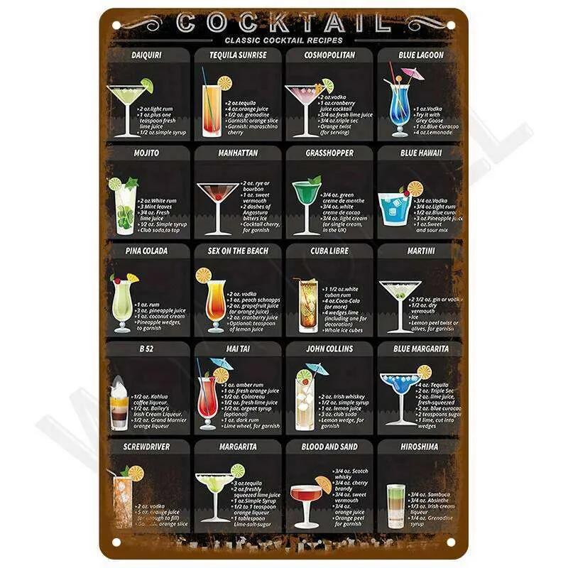 Vintage Room Decoration Home Decor Items Tin Aesthetic Men Bedroom Signs Retro Metal Plate Posters Wall Art Mural 26T0103 26T0103