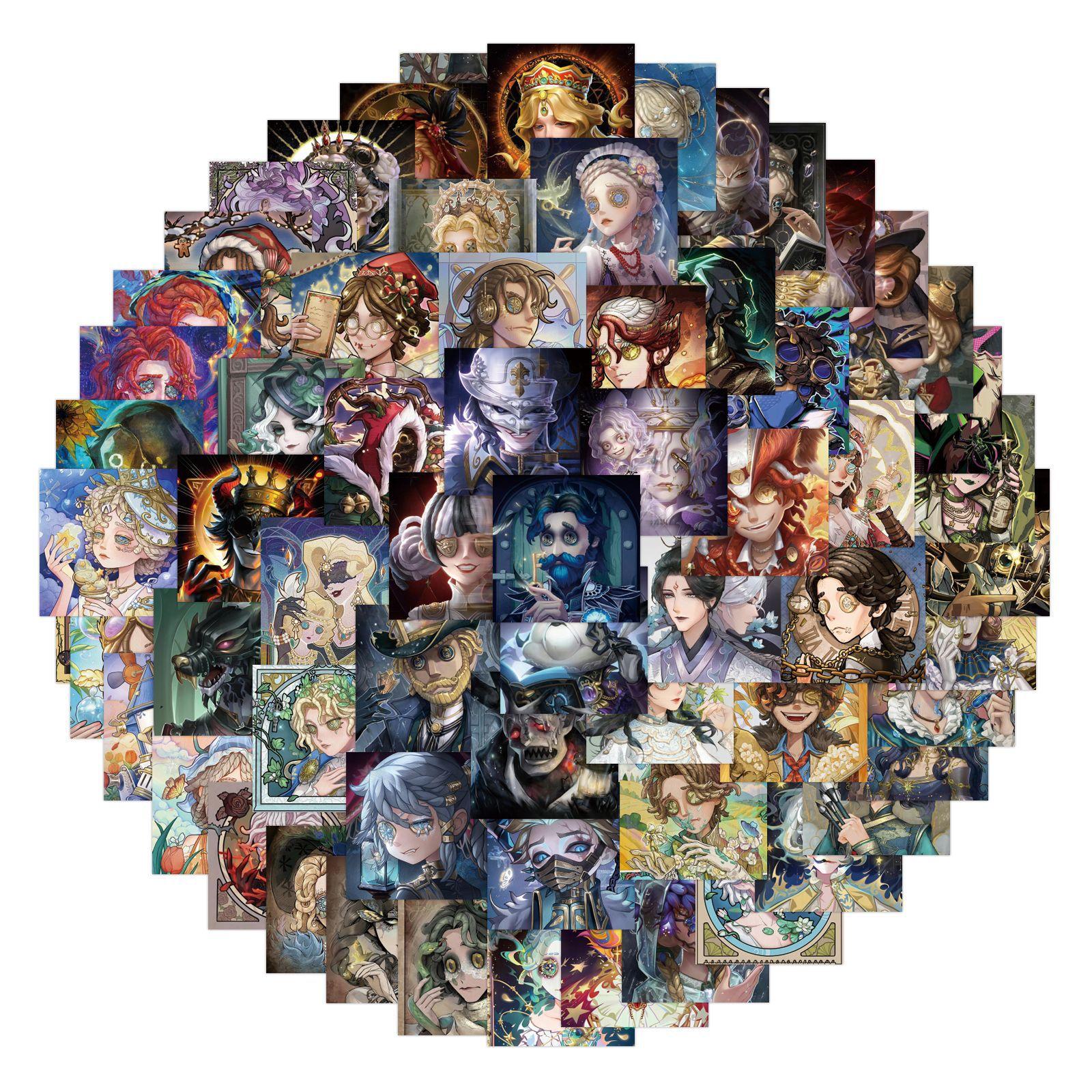 

80 новых стилей аватарок, граффити-стикеров для сундука эссенции Fifth Personality, украшают холодильник, персонализированные стикеры