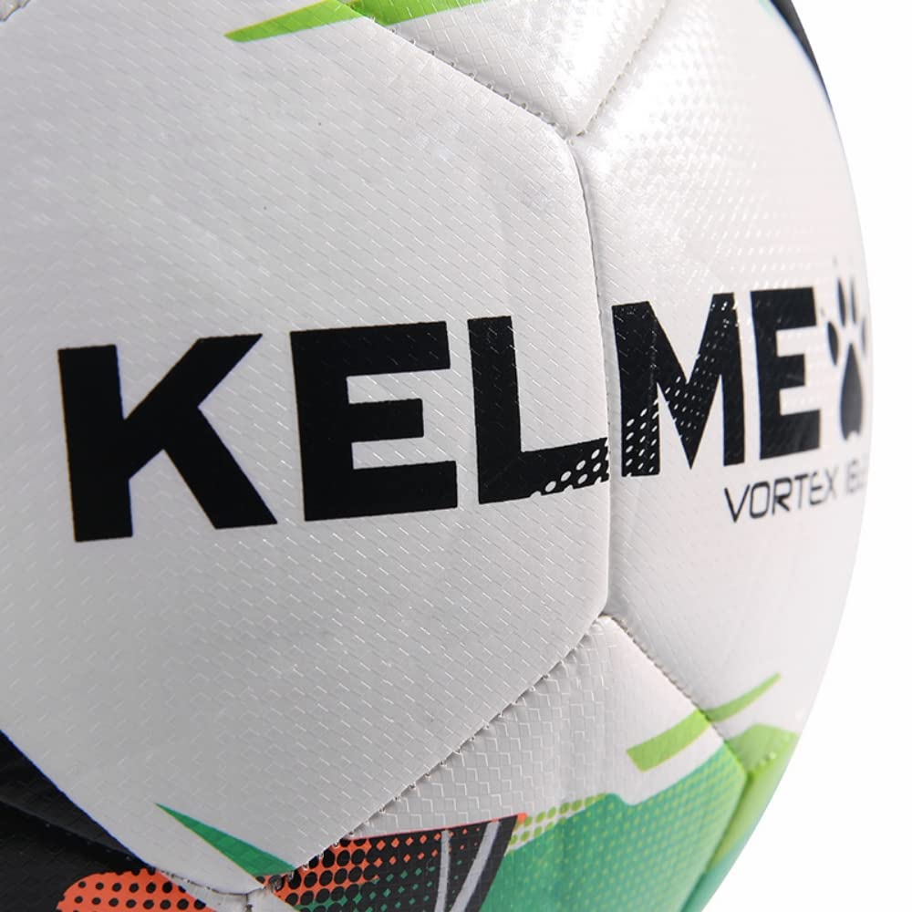Fotbalový míč Velikost 45, Tréninkový fotbalový míč pro týmy, Chlapce a dívky, Vnitřní i venkovní trénink, Neónově zelená 5, Pumpa a jehla Nafukovací