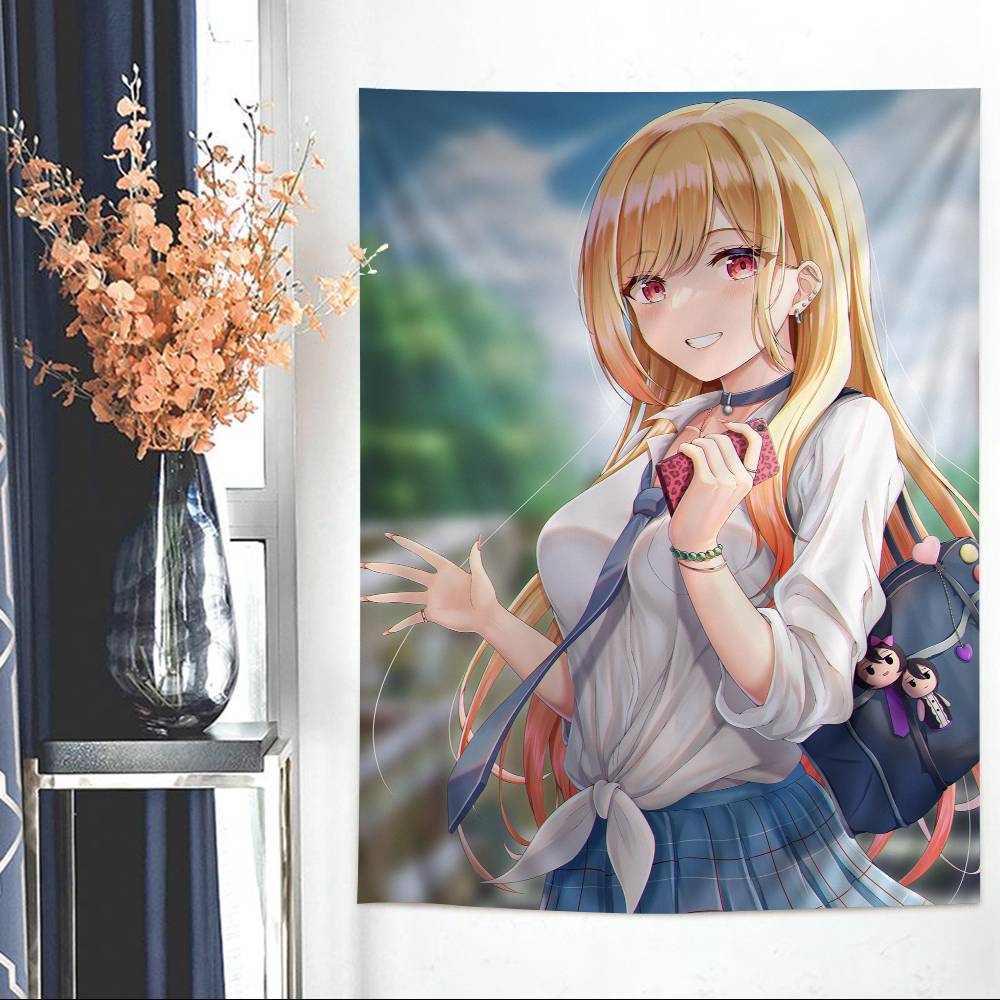 

My DressUp Darling Anime Hanging Bohemian Tapestry Hanging Tarot Hippie Wall Rugs Dorm Wall Hanging Home Decor 74x94cm(29x37in)