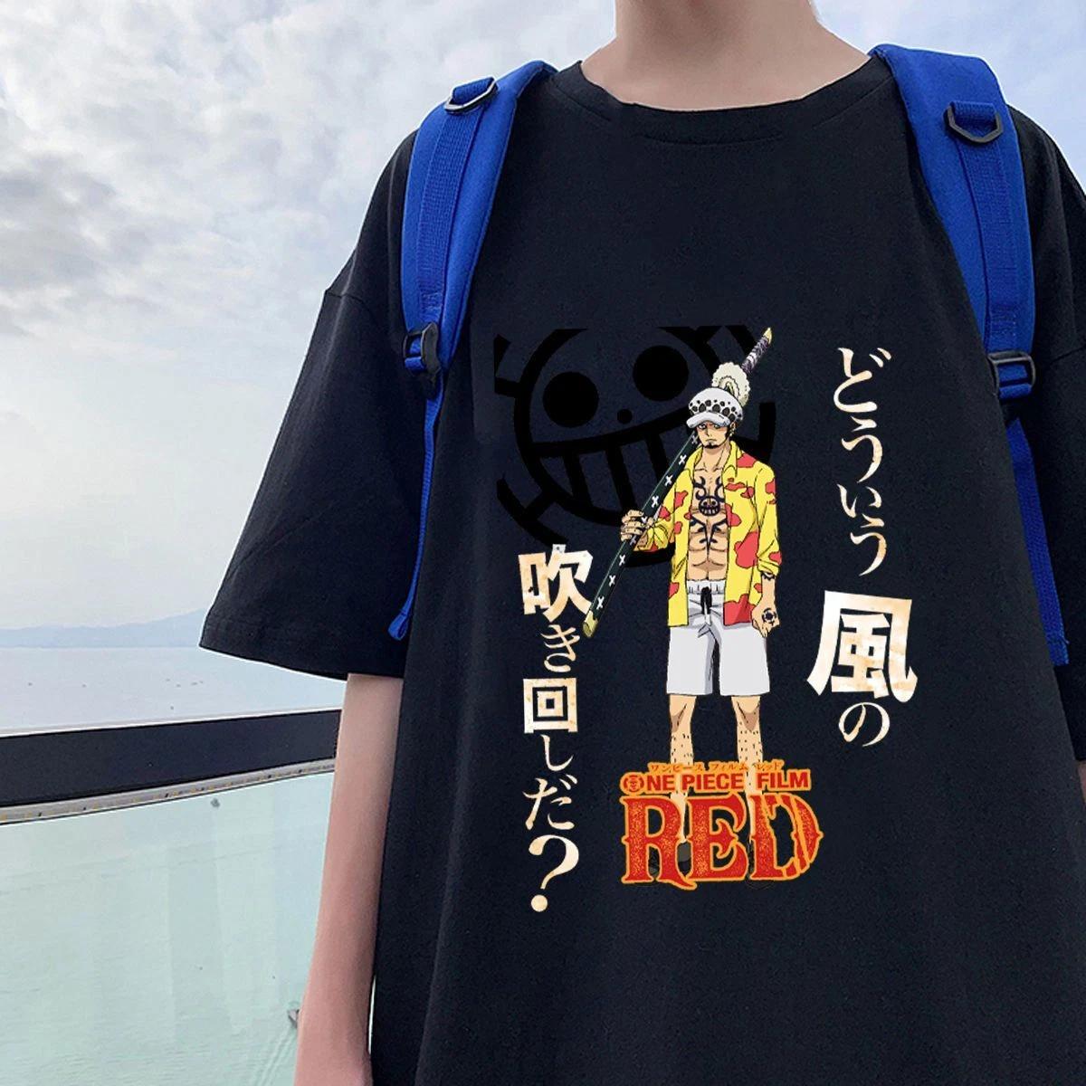 One Piece Law Cosplay Anime Manga T-Shirt Tee Undershirt Costumes 100% Cotton L