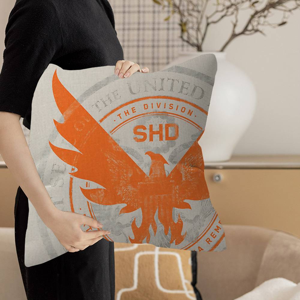 T-Tom Clancy'S The Division Cushion Cover Inches Farmhouse Decor Home Throw Pillow Covers For Couch Decorations