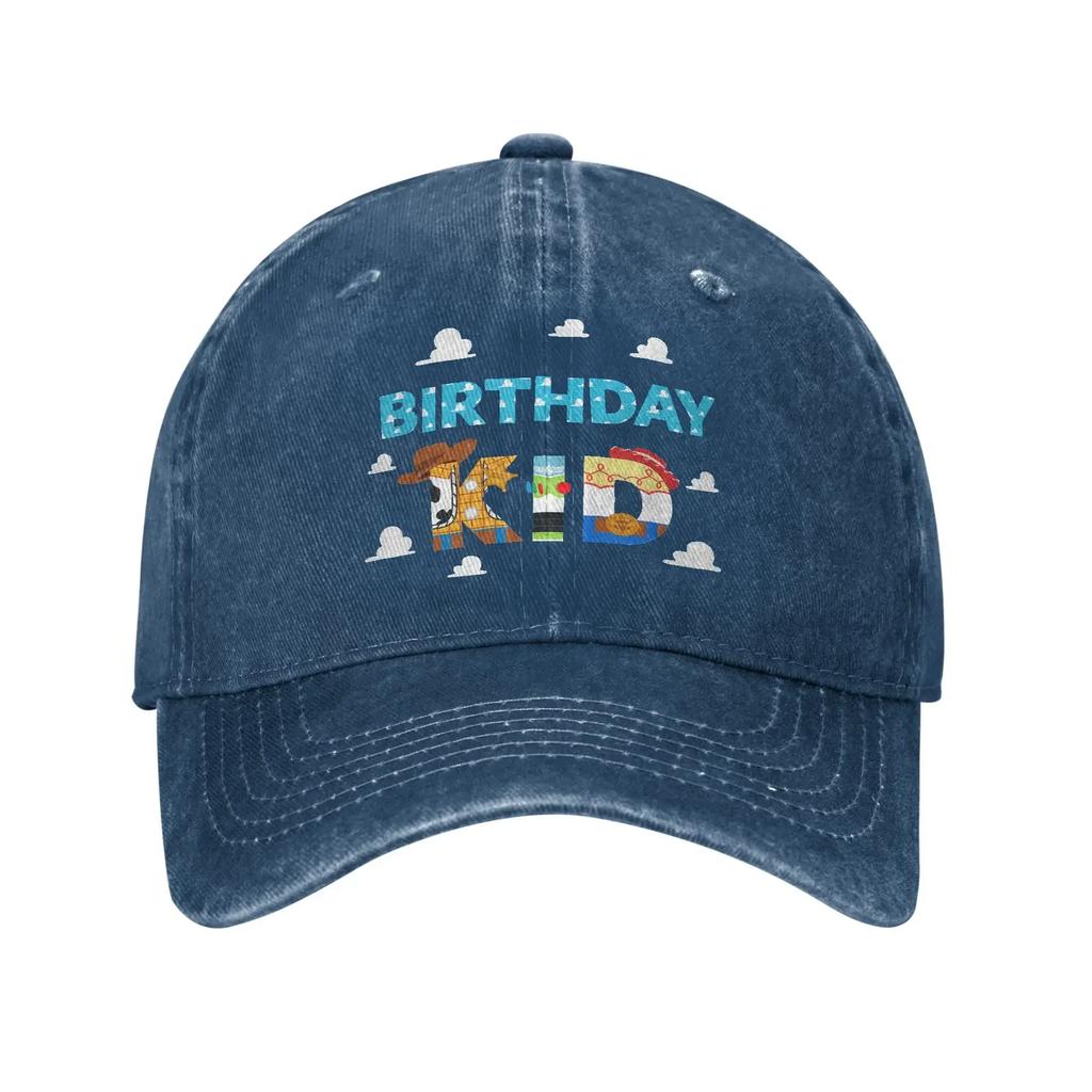 Clouds Birthday Kid Unisex Baseball Caps  Distressed Washed Caps Hat Vintage Outdoor Summer Unstructured Soft Sun Cap