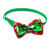 Pet  Collar Christmas Series Adjustable Flashing Diamonds Pet Bow Tie Collar