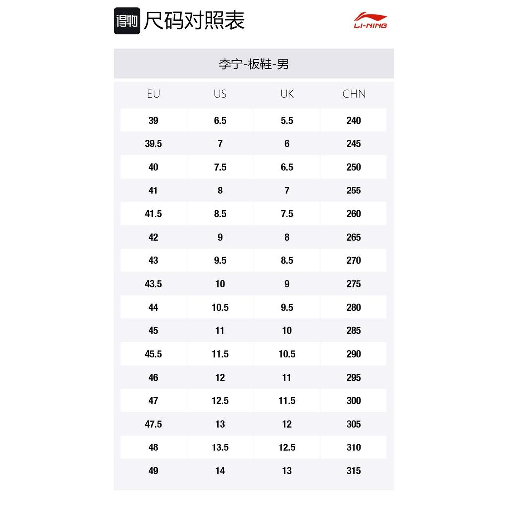 Li Ning Low top Skateboard Shoes Men's White Red AGCR187-2