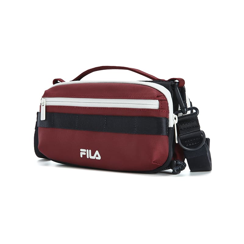 New FILA ORIGINALE Fabric One Shoulder Handbag Unisex Enchanting Pink Wine Red F13U549131FWI