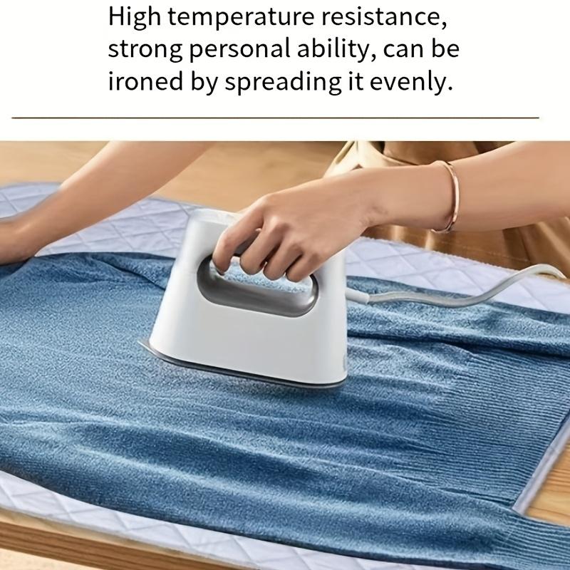 Large Size Thickened Coated Silvery Ironing Board Foldable Portable for Home Travel Hotel Dormitory Desktop Ironing Pad