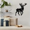Metal Deer Cabin Decor - Gift for Deer Hunters. Outdoor & Room Wall Decor. Classic Silhouette Metal Artwork.