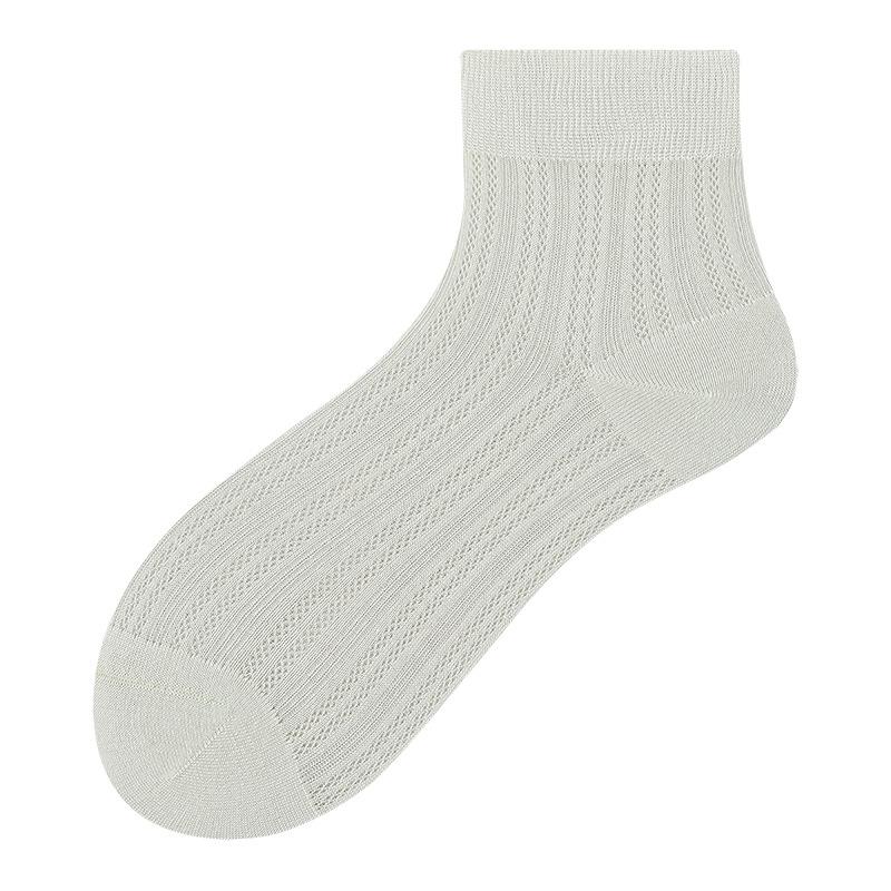 Female Summer Thin New Boneless Mesh Breathable Moon Tube Socks