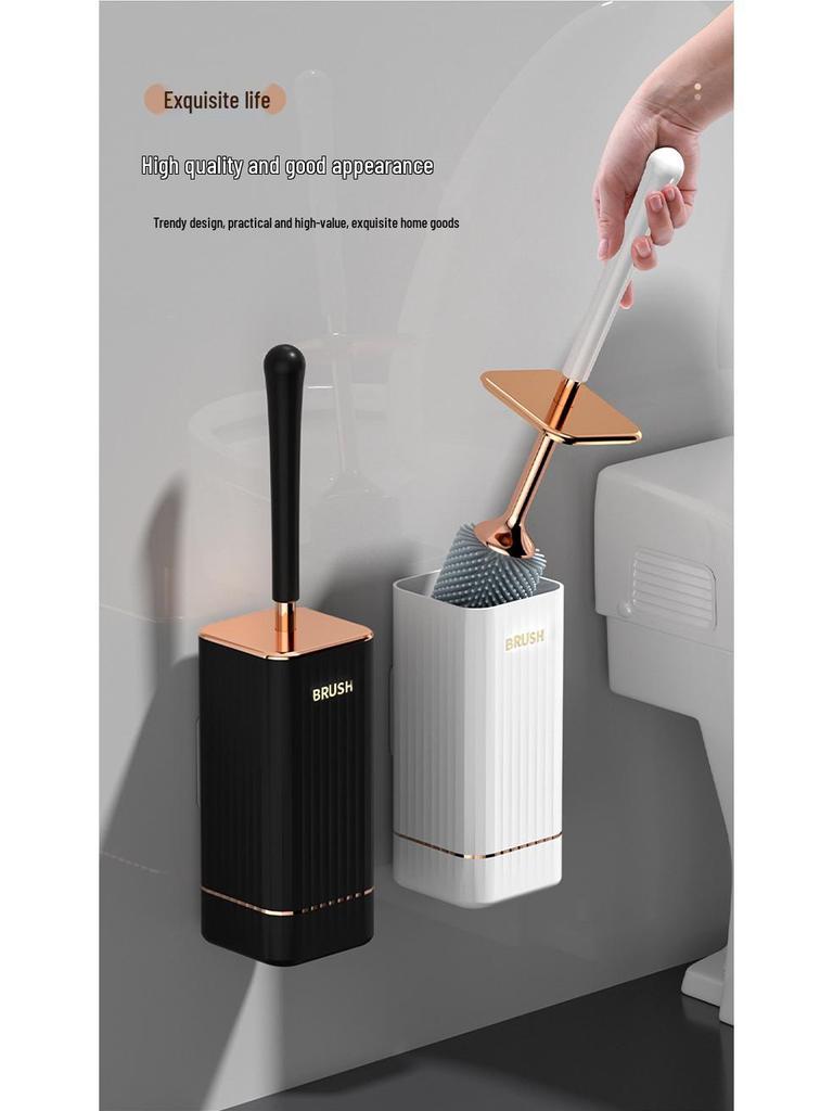 360° Wall-Mounted Silicone Toilet Brush, Golf Design