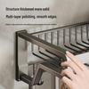 Baihan Adhesive Aluminum Bathroom Storage Shelf