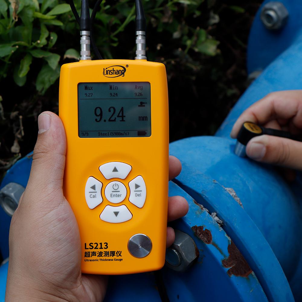 LS213 Ultrasonic Thickness Gauge NDT Nondestructive Testing Thickness for Metal Plastic Glass Ceramics Linshang
