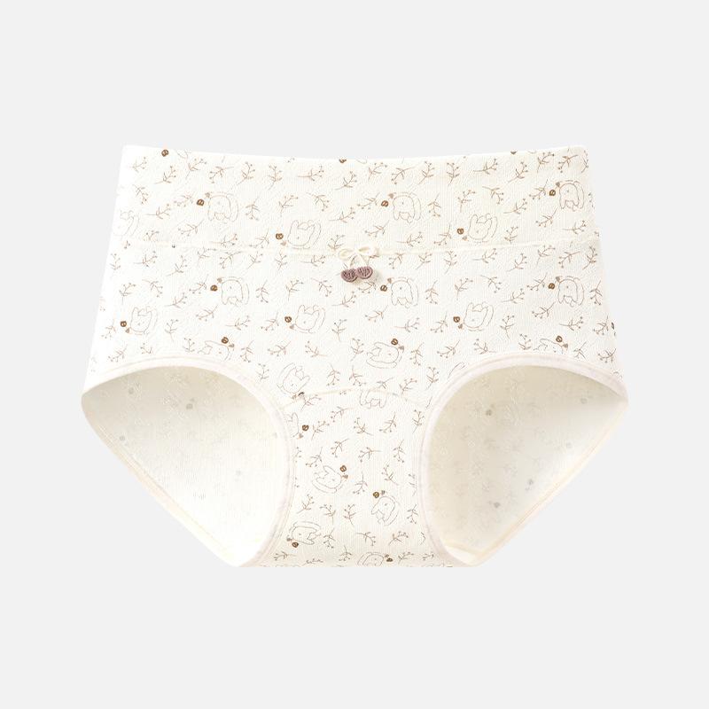 

Большой размер Женские Весна и Лето Цветочные Чистый Хлопок Увеличенная Ластовица 10A Антибактериальные Дышащие Сельские Чистые Хлопковые Трусы M