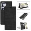 (Black) Wallet Case for Samsung Galaxy S25 Ultra Pu Leather Kickstand Protective Cover Card Holder Magnetic Closure