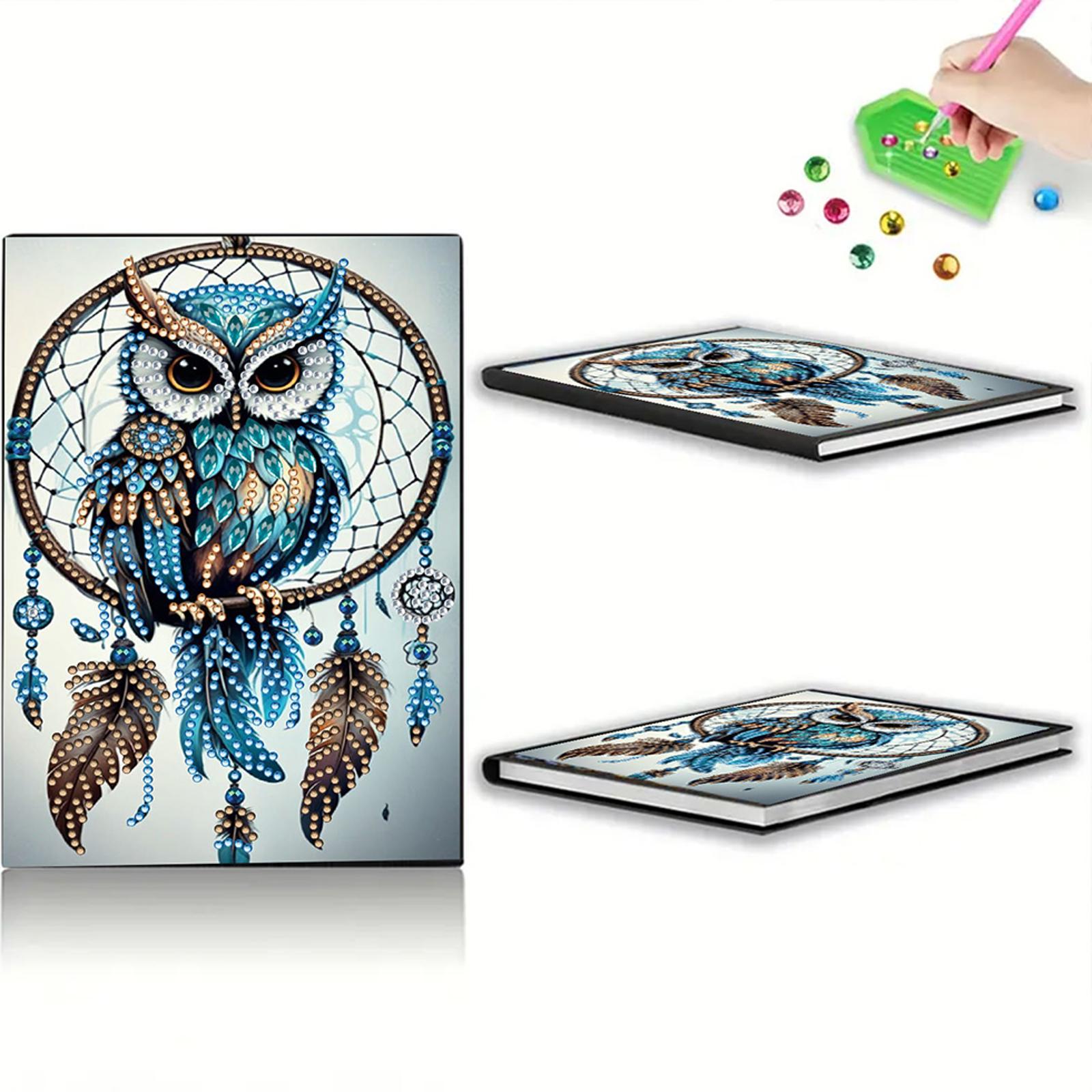 

50-Page A5 Diamond Painting Diary Book Rhinestone Art Painting Notebook Kit Diamond Painting Notebook Set Holiday Birthday Gift