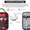 Kasane Teto Grin Dark Anime Meal Tote For Women  Print Picnic Lunch Box Retro Compact Heat-keeping Oxford Cooler Bag