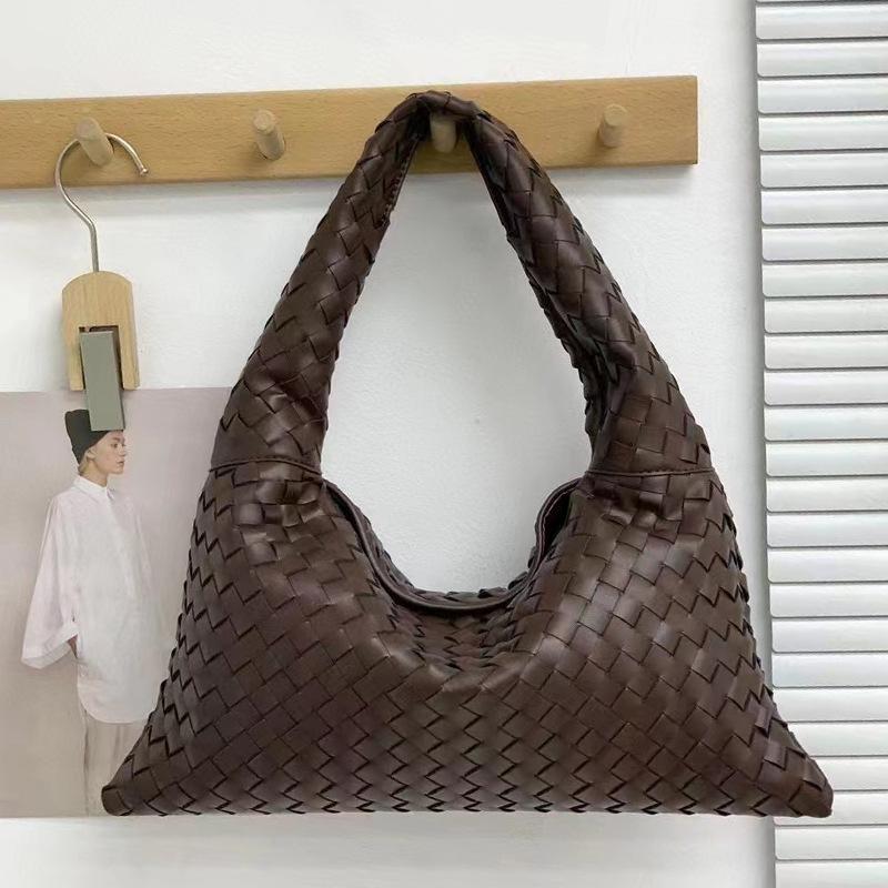 Geantă de hamei din piele, țesută manual, din piele de vacă, geantă tote de capacitate mare, geantă de femei, geantă pentru navetă, umăr, sub axilă