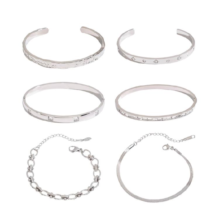 Elegant Curved Bangle Stainless Steel Stackable Bracelet Simple Jewelry Stylish Everyday Wear Unisex Accessory