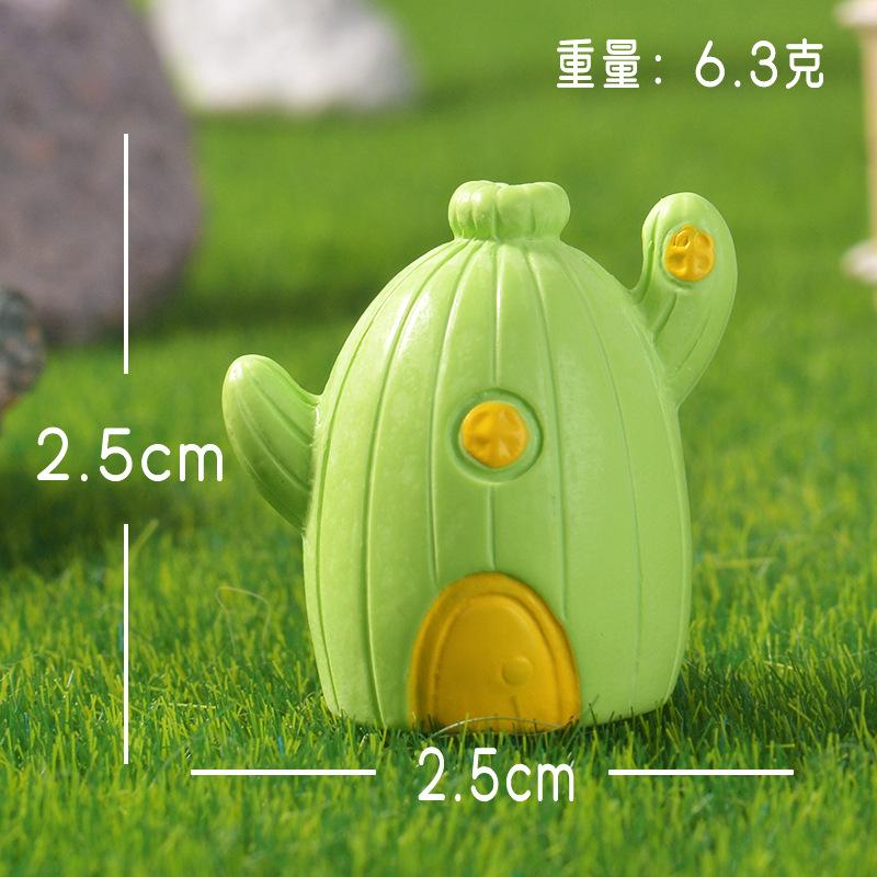 Mini Cartoon Cake House Micro Landscape Decor, Cute Dessert Stand Succulent Pot, Bakery Garden Ornament