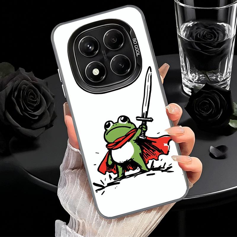 Cute Cartoon Frog Shockproof Phone Case for Xiaomi Redmi Note 15 14 13 12 Pro Plus 11 11S 11T 5G Cover Anti Fall Fundas