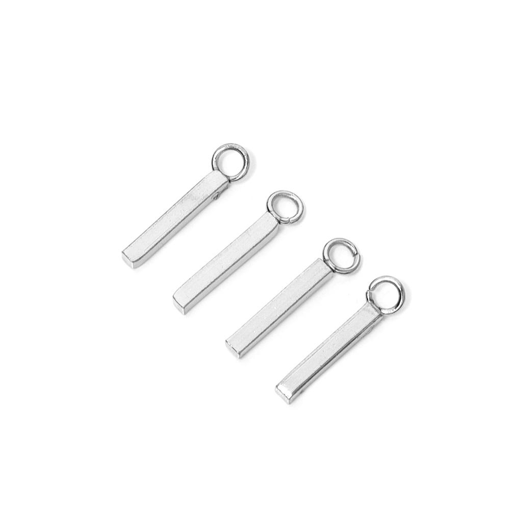 

20pcs/lot Stainles Steel Earring Pendant Square Bar Straight Style Earring Pendants For DIY Jewelry Making Accessories Handmade