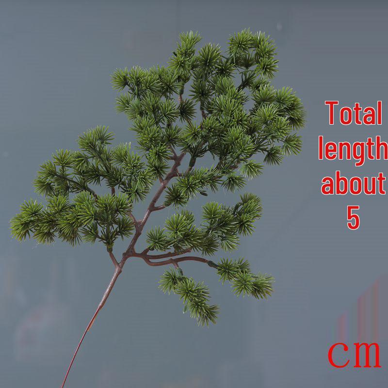 Artificial Pine Bonsai with Juniper Branches and Dried Flowers