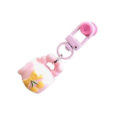 Portachiavi Vaso Affascinante Resina Colorata Artigianato Portatile Portachiavi Ornamento Regalo Per Migliore Amica Compleanni Festa di Natale
