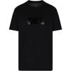 Cotton Fitted Short Sleeve Round Neck Printed Solid T-Shirt Men Tops Black XM000786-AF10364-UC001