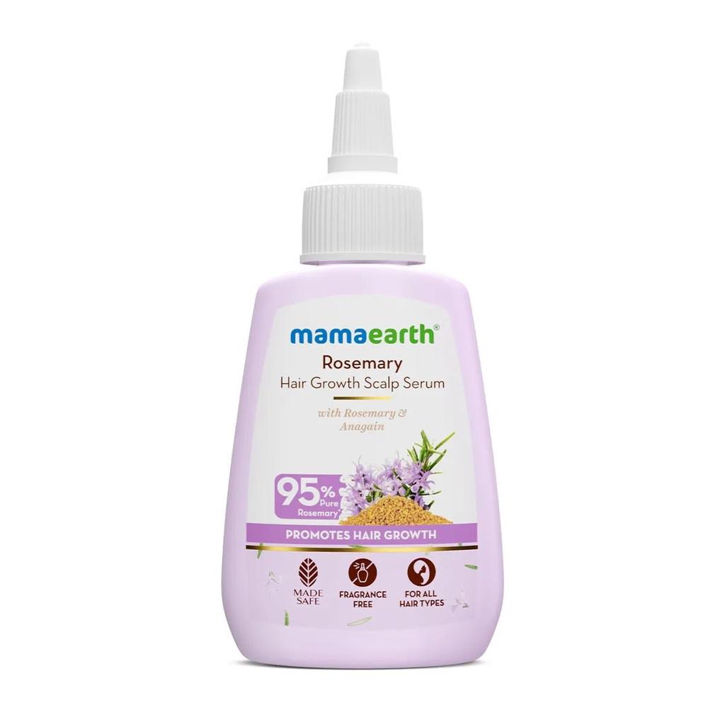Mamaearth Rosemary Hair Scalp Serum 50ml | Controls Hair Fall & Increases Hair Density for Thicker Hair