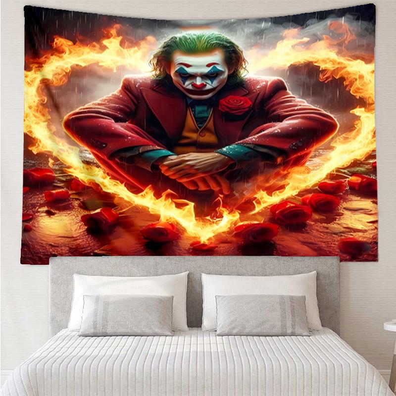Joker Tapestry for Bedroom Aesthetic Classroom Tapestries Wall Hanging for Living Room Dorm Office,Ideal Creative Gift